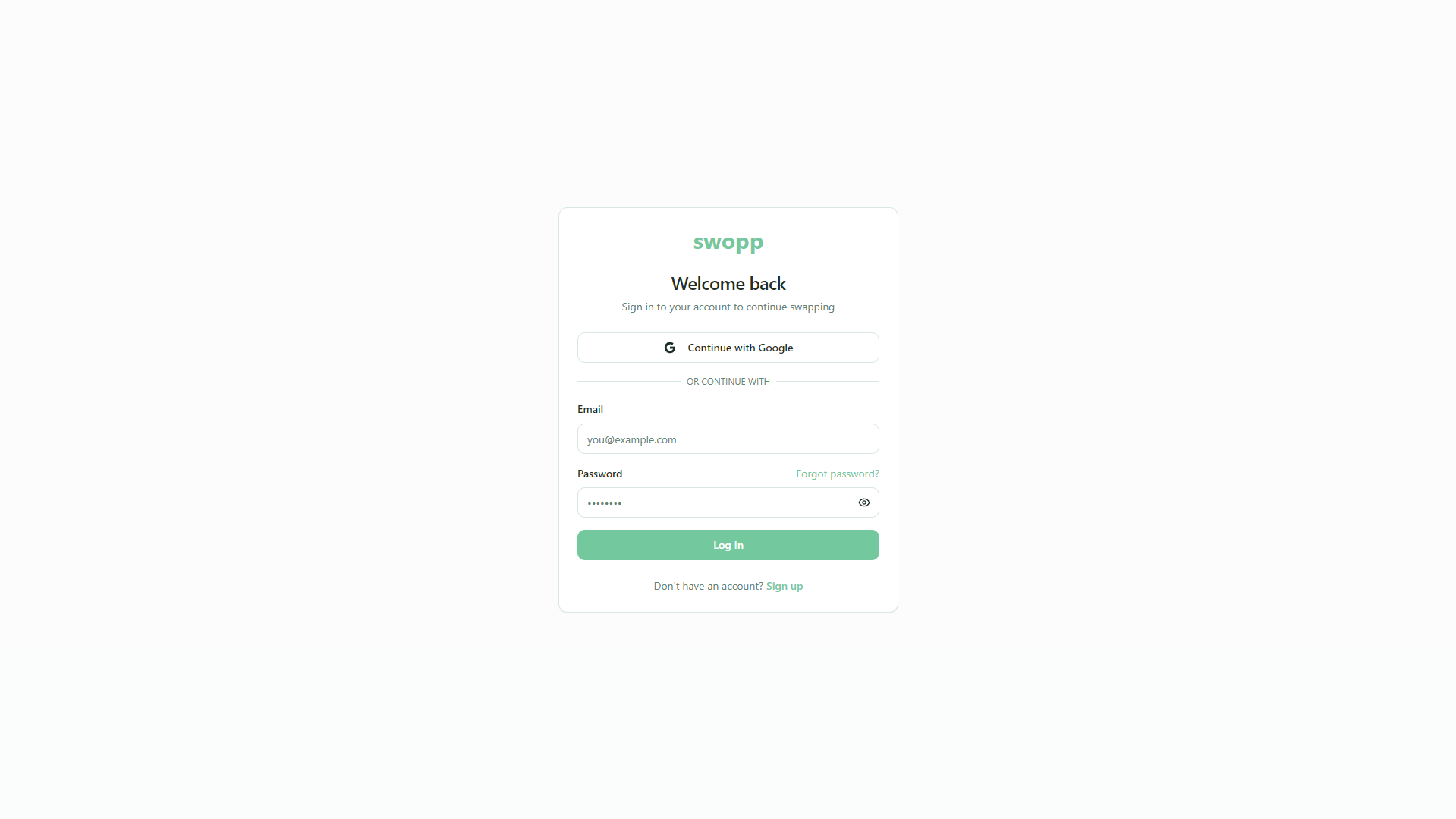 Swop — Inner page