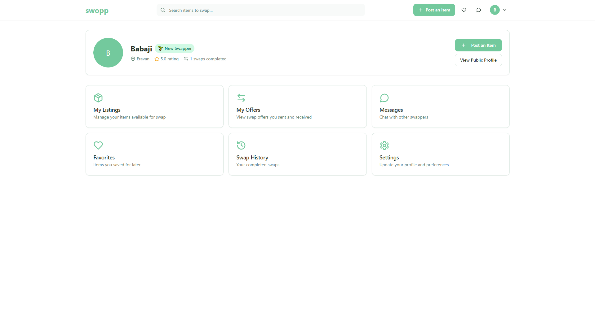 Swop — Details